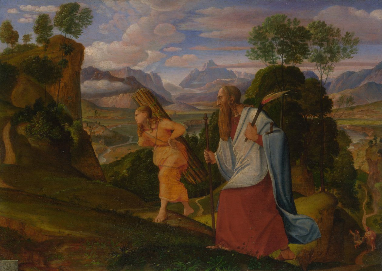 Abraham och Isak, 1817 av Johann Heinrich Ferdinand Olivier