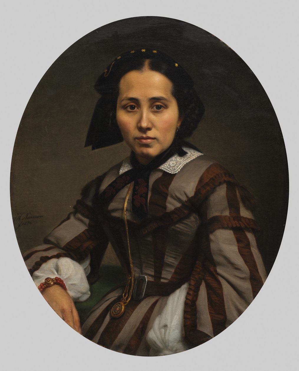 Porträtt av en dam av Johann Heinrich Neumann