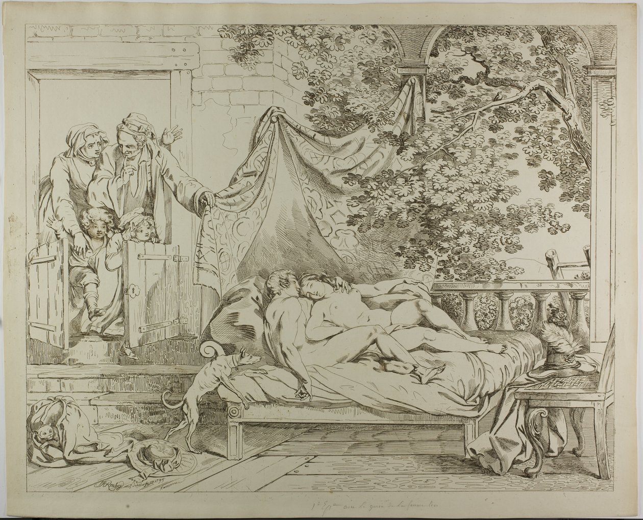 Älskarna av Johann Heinrich Ramberg