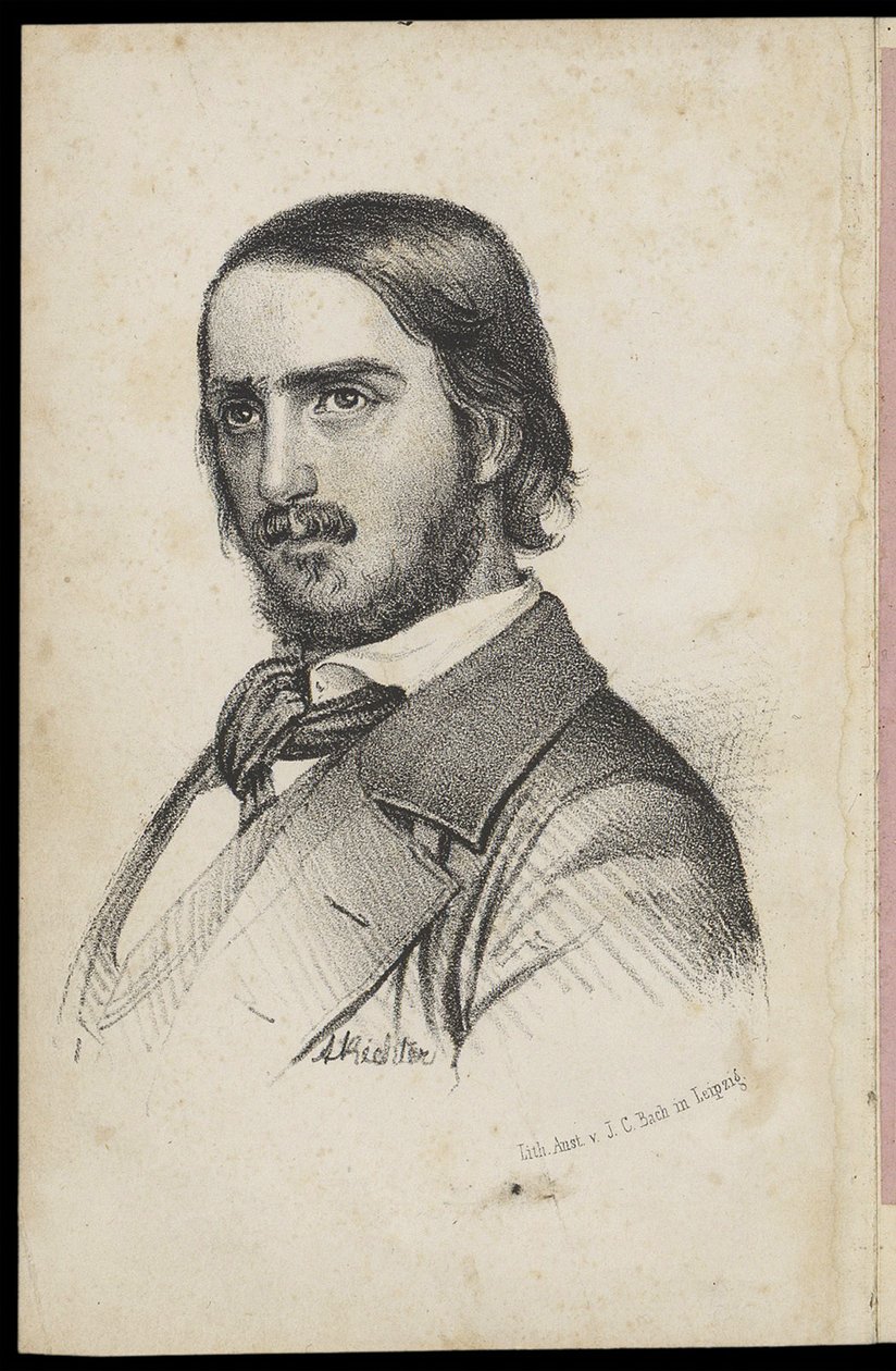 Georg Herwegh 1817-1875, 1840-talet av Johann Heinrich Richter