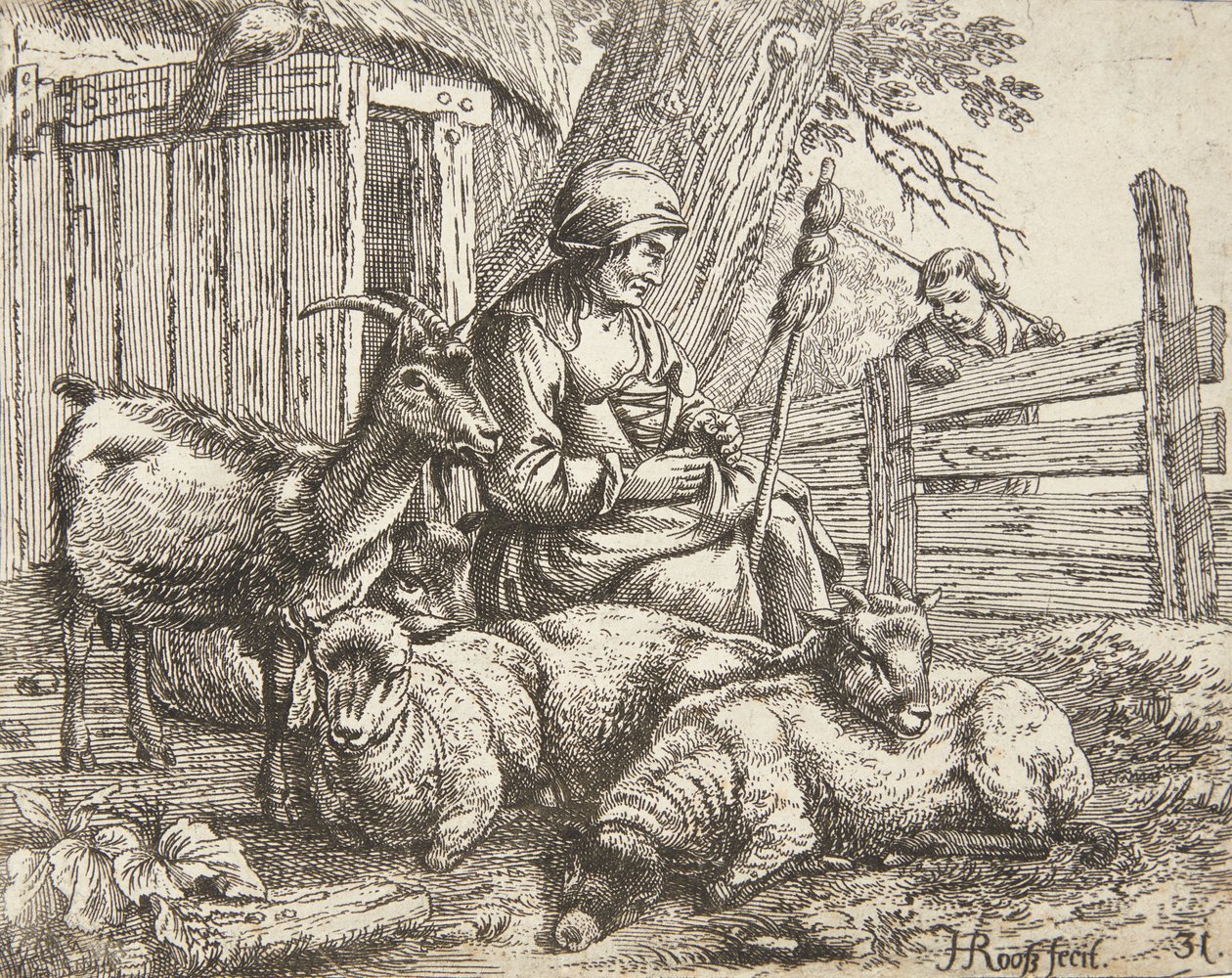 Ett snurrande hjul av Johann Heinrich Roos