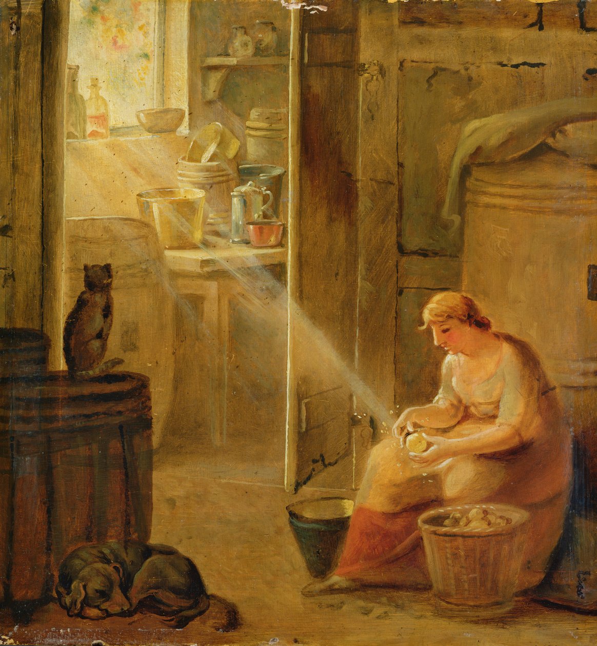 Interiör (potatisen) av Johann Heinrich Wilhelm Tischbein