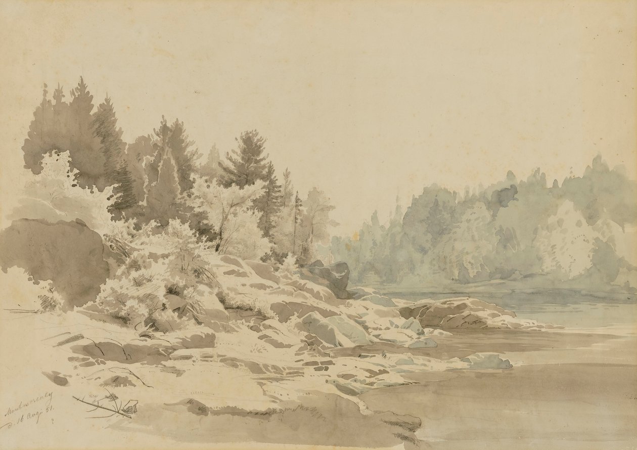 Montmorency River, Quebec av Johann Hermann Carmiencke