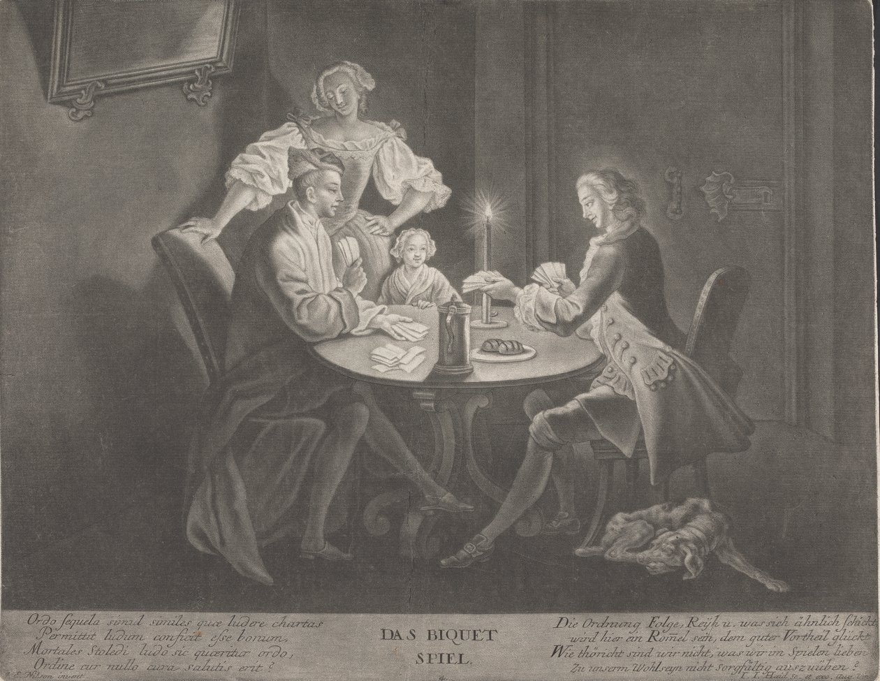 Biquet-spelet av Johann Jacobus Haid