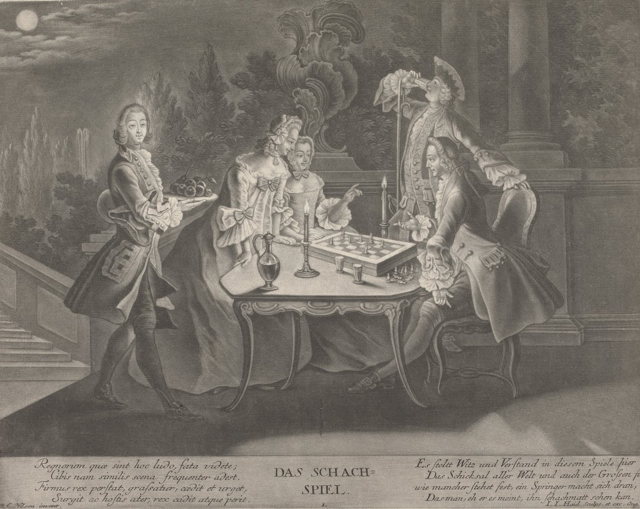 Schackspelet av Johann Jacobus Haid