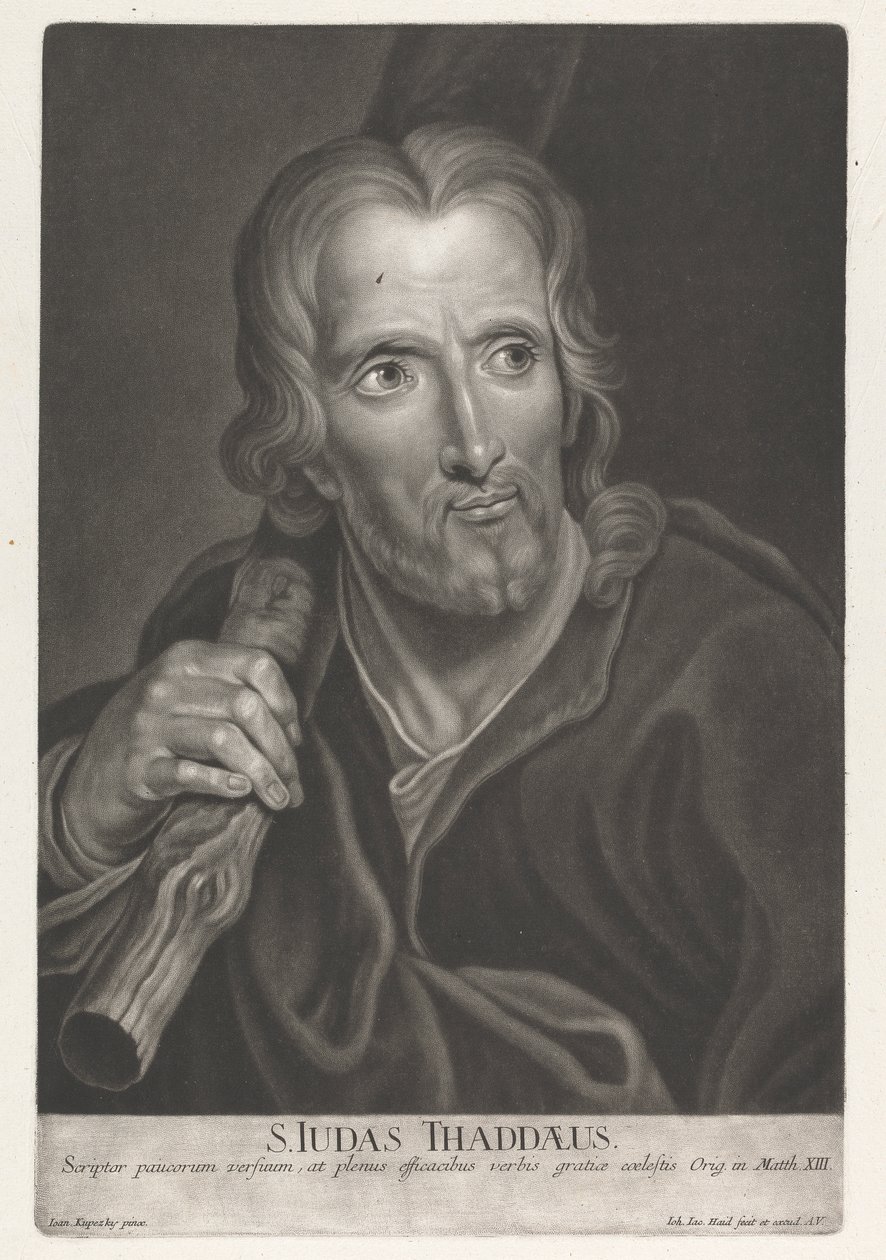 Den helige Judas Thaddeus av Johann Jacobus Haid