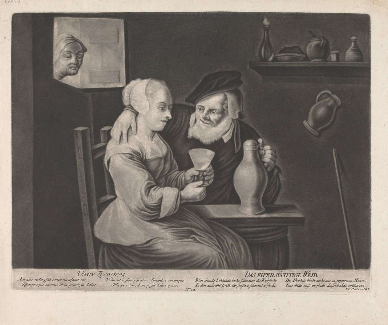 Avundsjuk fru av Johann Jacobus Haid