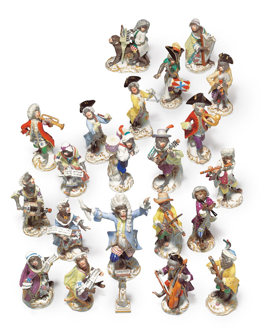 Meissen tjugoett stycke apband av Johann Joachim Kändler