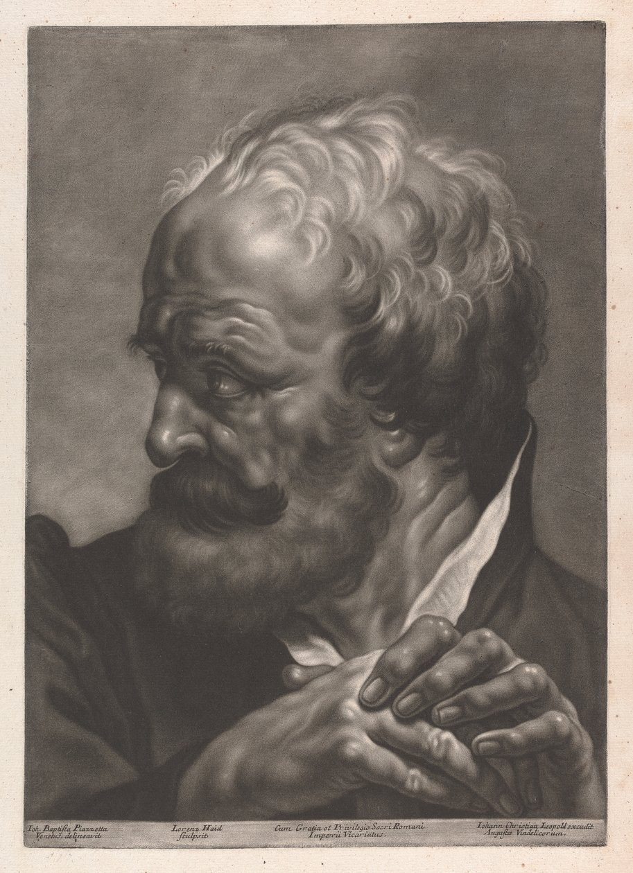 Porträtt av en man av Johann Lorenz Haid