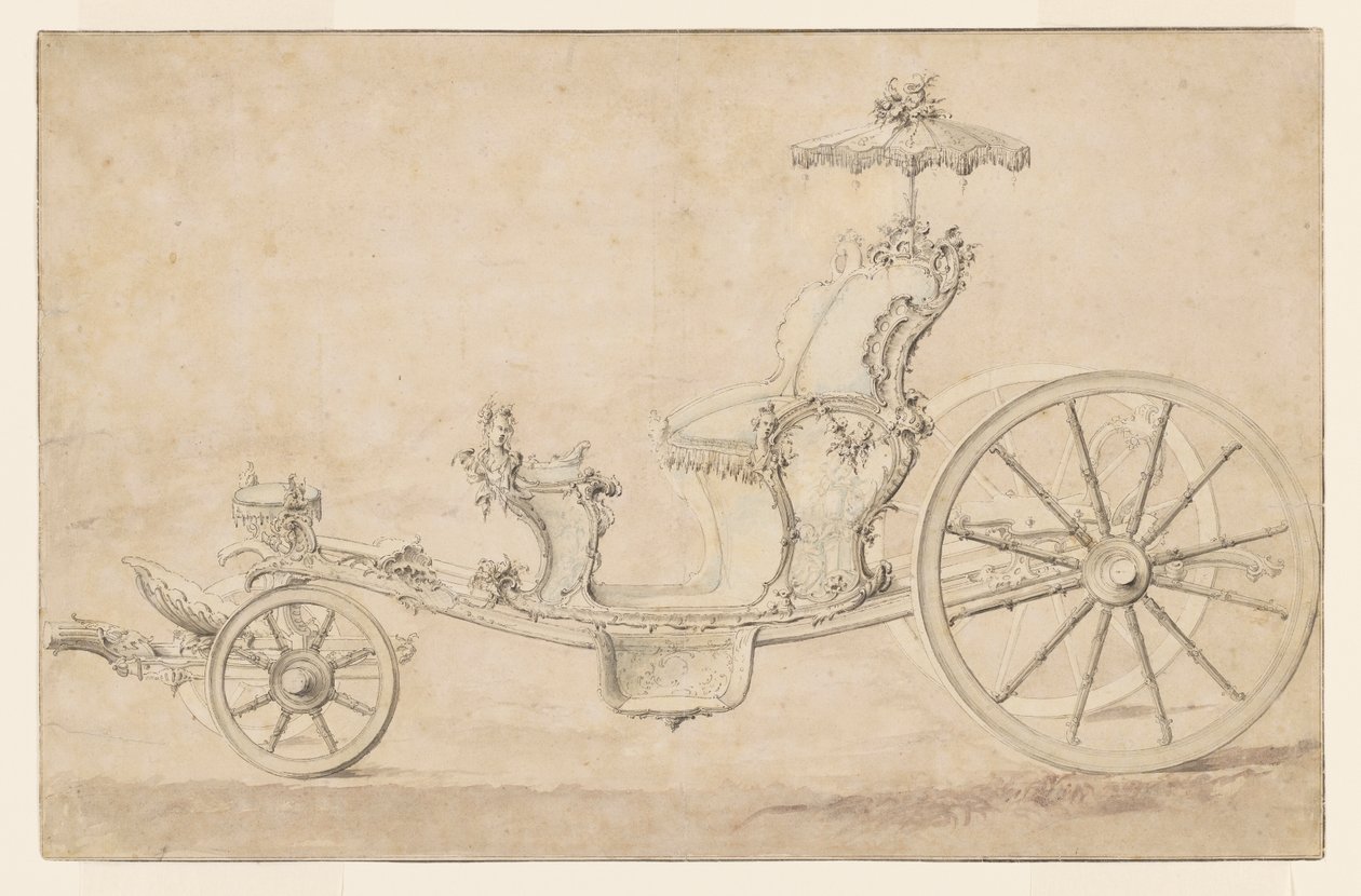 Design för en Cabriolet av Johann Michael Hoppenhaupt II