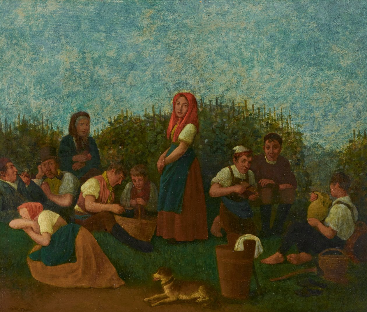 Vila i vingården (familjen Schreiber) av Johann Michael Neder