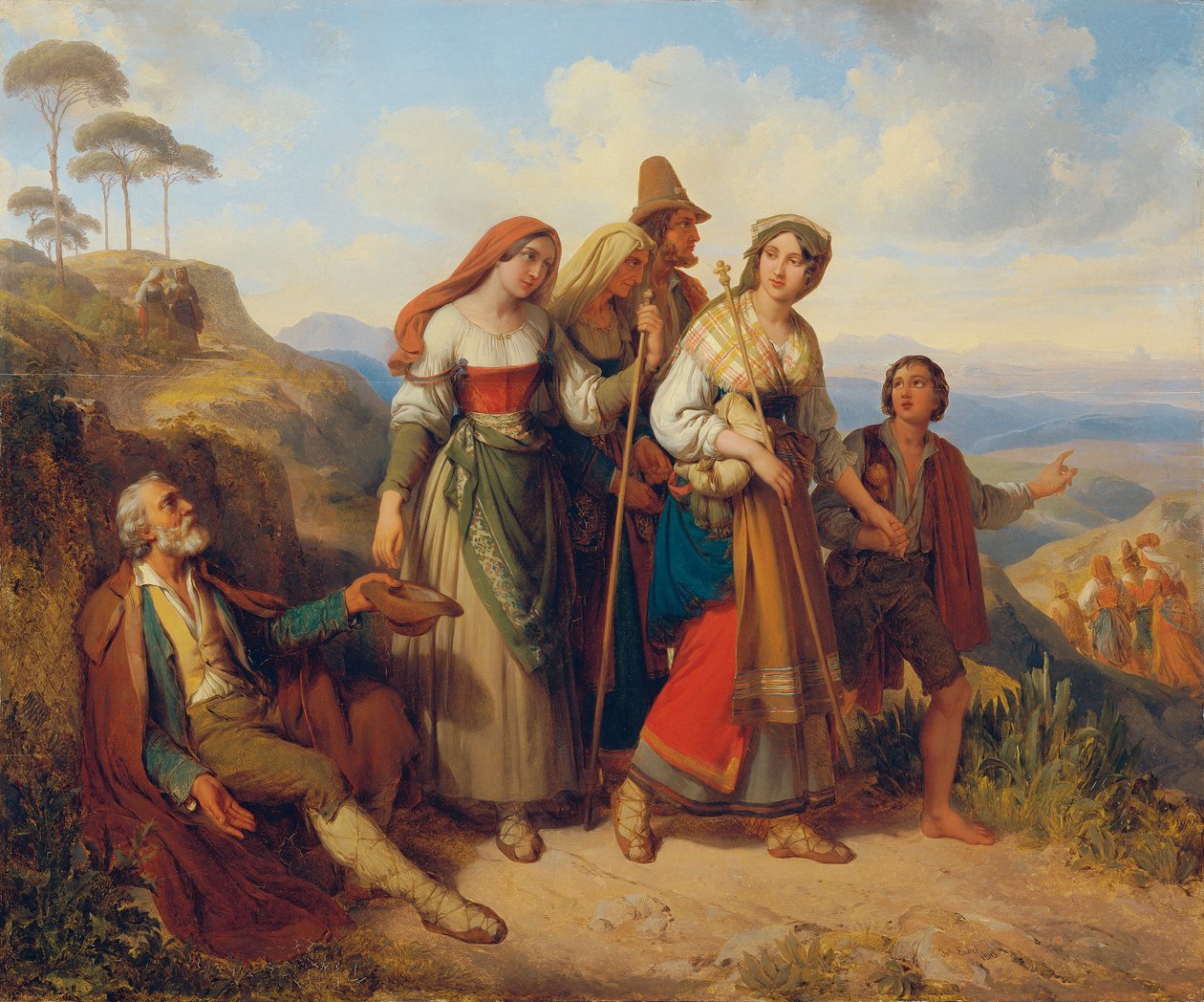 romerska pilgrimer av Johann Nepomuk Ender