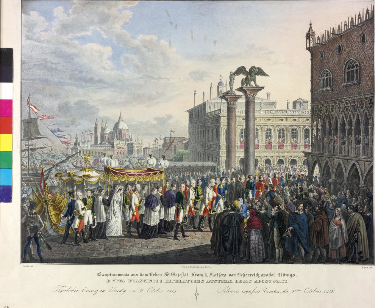 Inflyttning i Venedig 1815 av Johann Nepomuk Hoechle