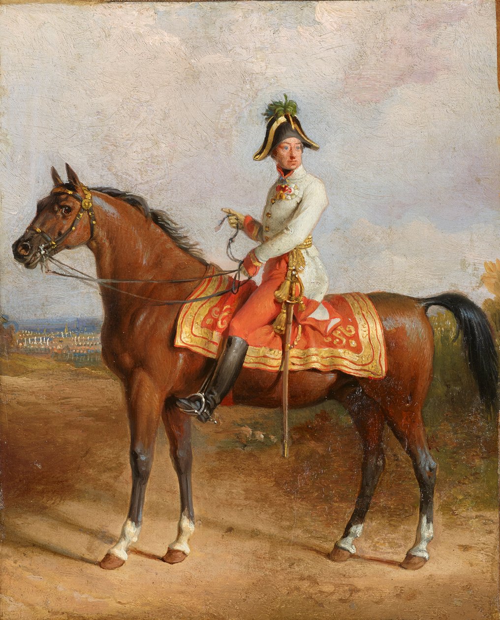 Ärkehertig Carl till häst av Johann Peter Krafft