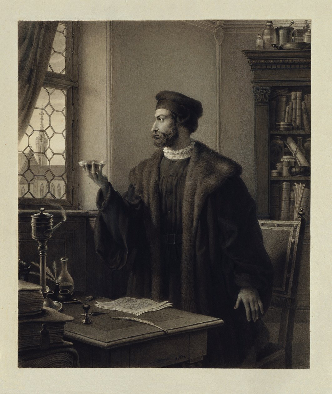 Faust i studien av Johann Peter Krafft