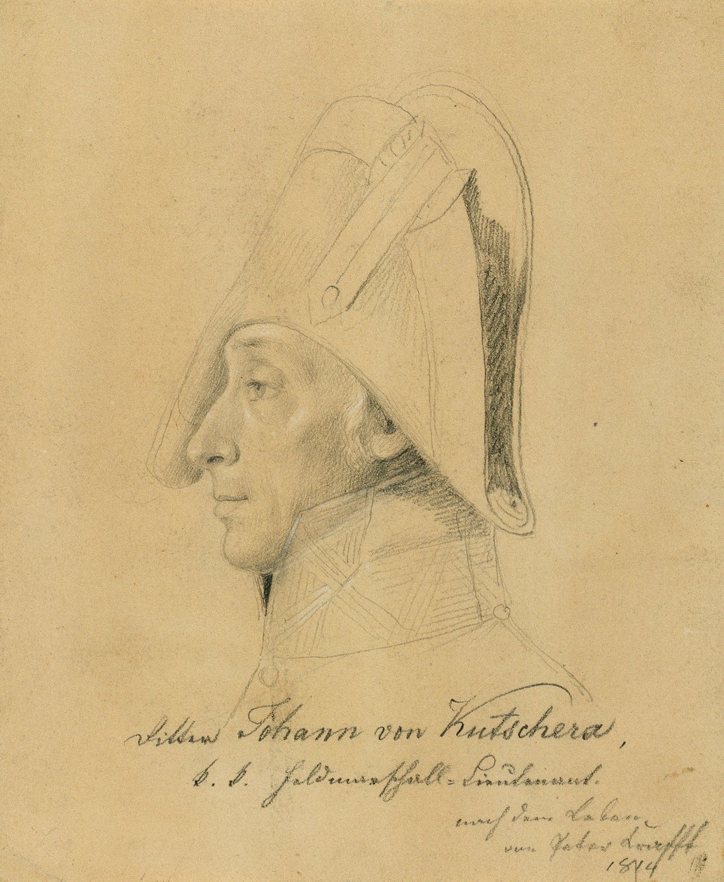 Fältmarskalk Johann Ritter von Kutschera av Johann Peter Krafft