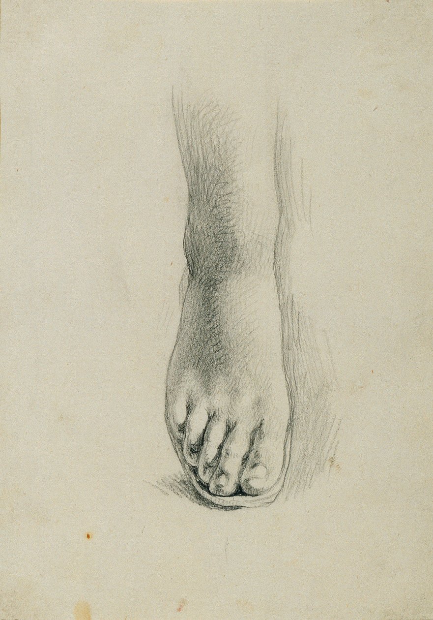 Fotstudie för "Arindal och Daura" av Johann Peter Krafft