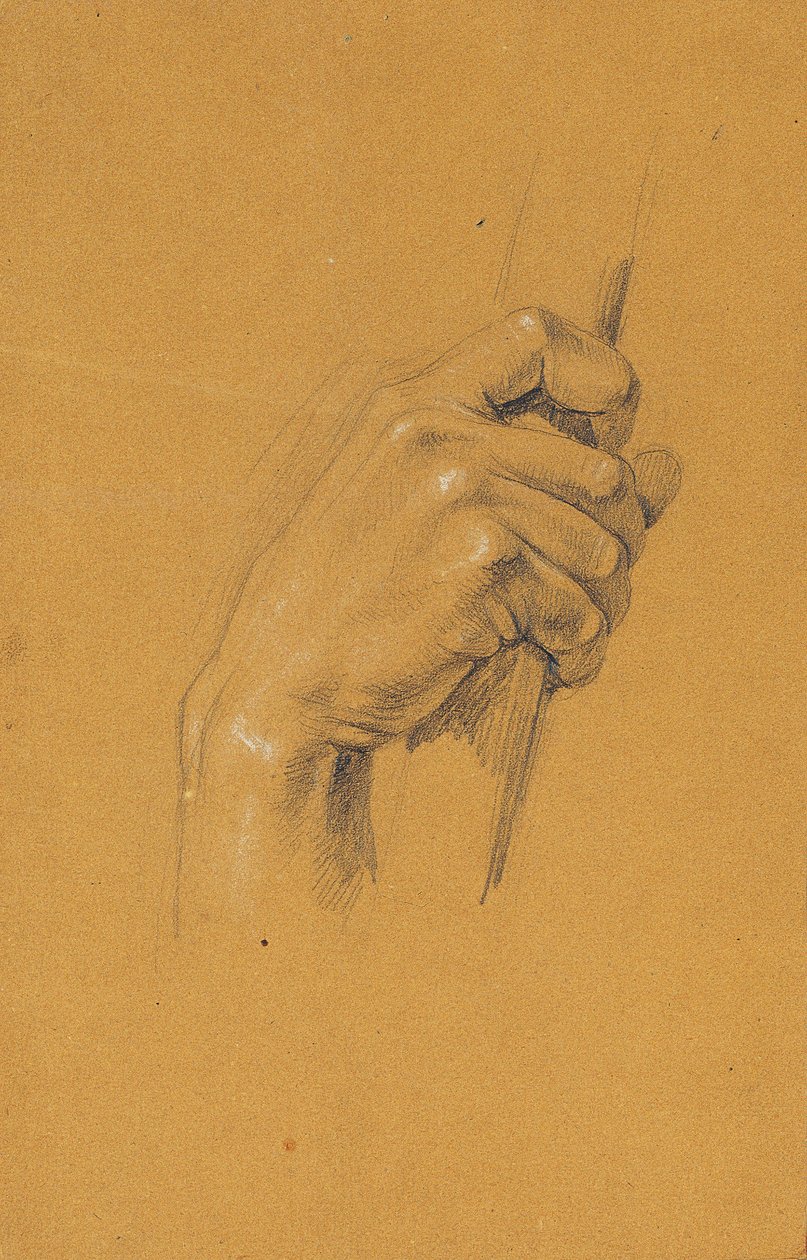 Handstudie för "Ossian och Malvina" av Johann Peter Krafft