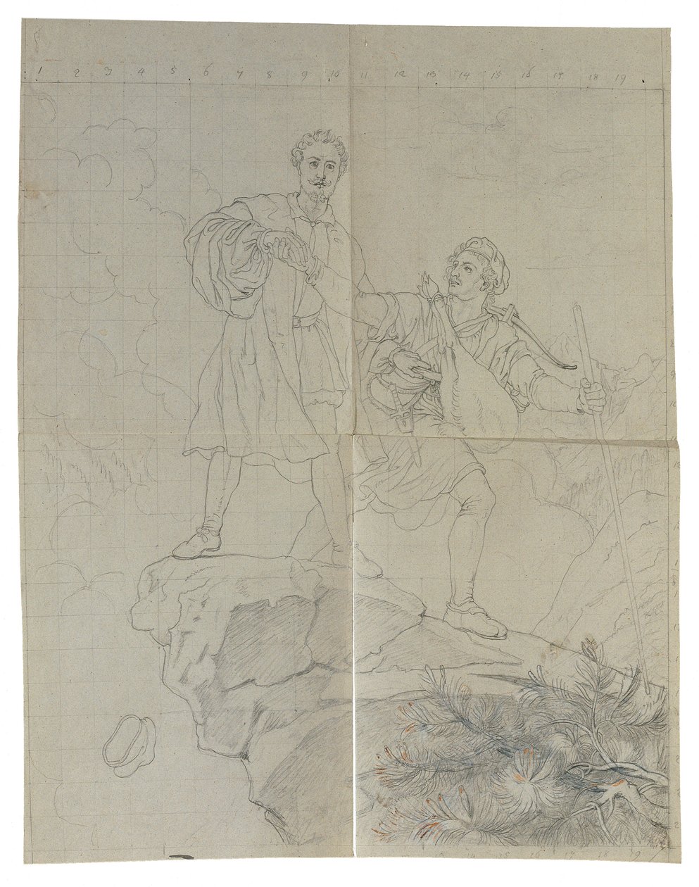 Manfred och gemssjägaren av Johann Peter Krafft