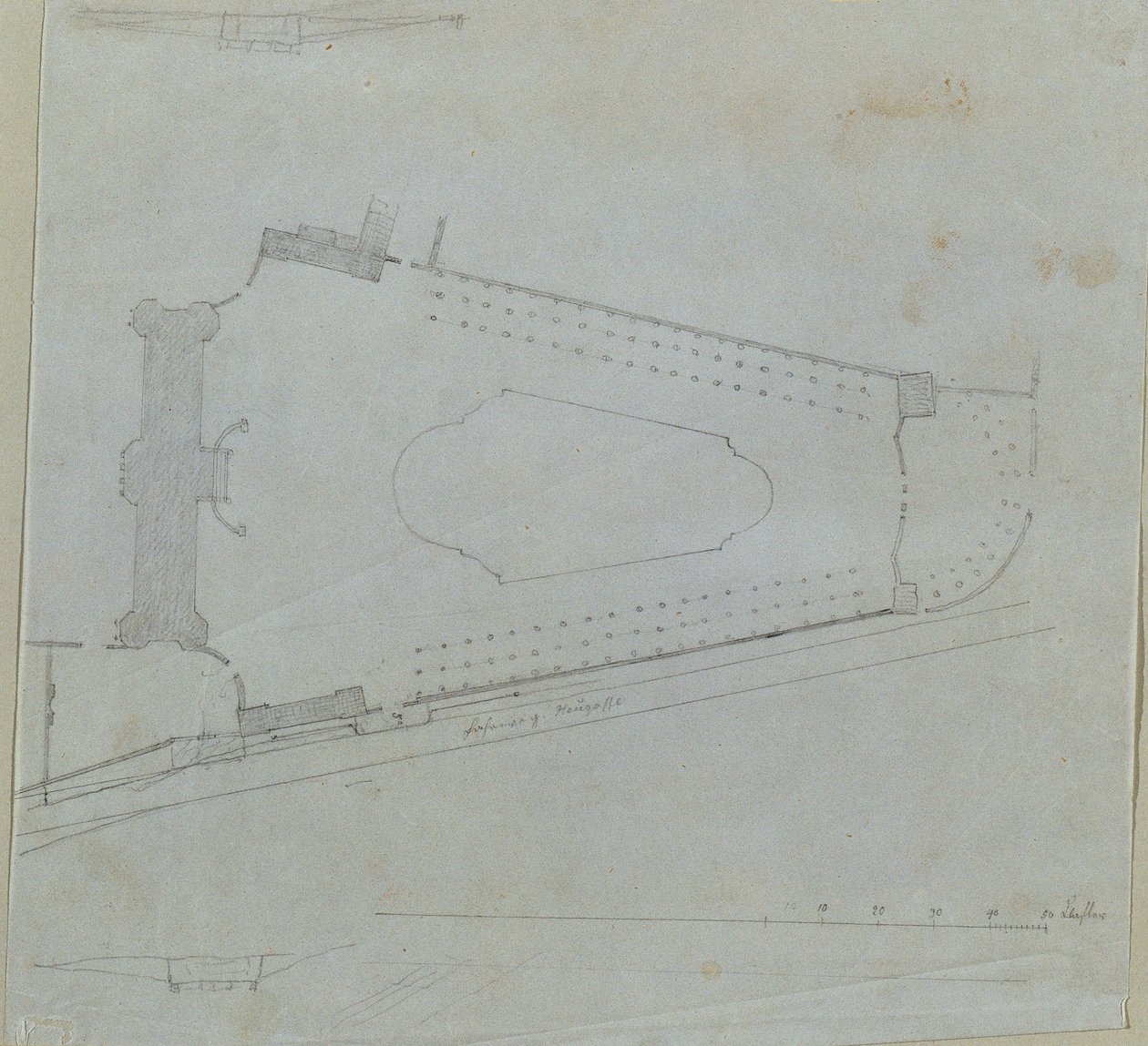 Studie för Upper Belvedere av Johann Peter Krafft
