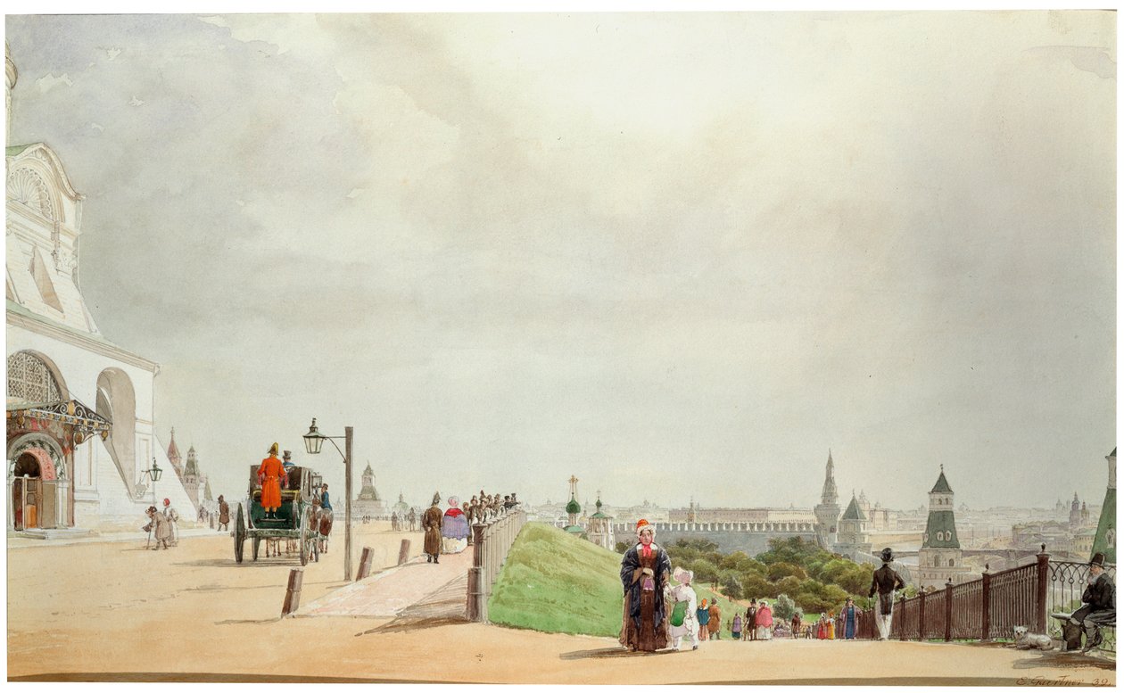 I Kreml i Moskva, 1839. av Johann Philipp Eduard Gartner