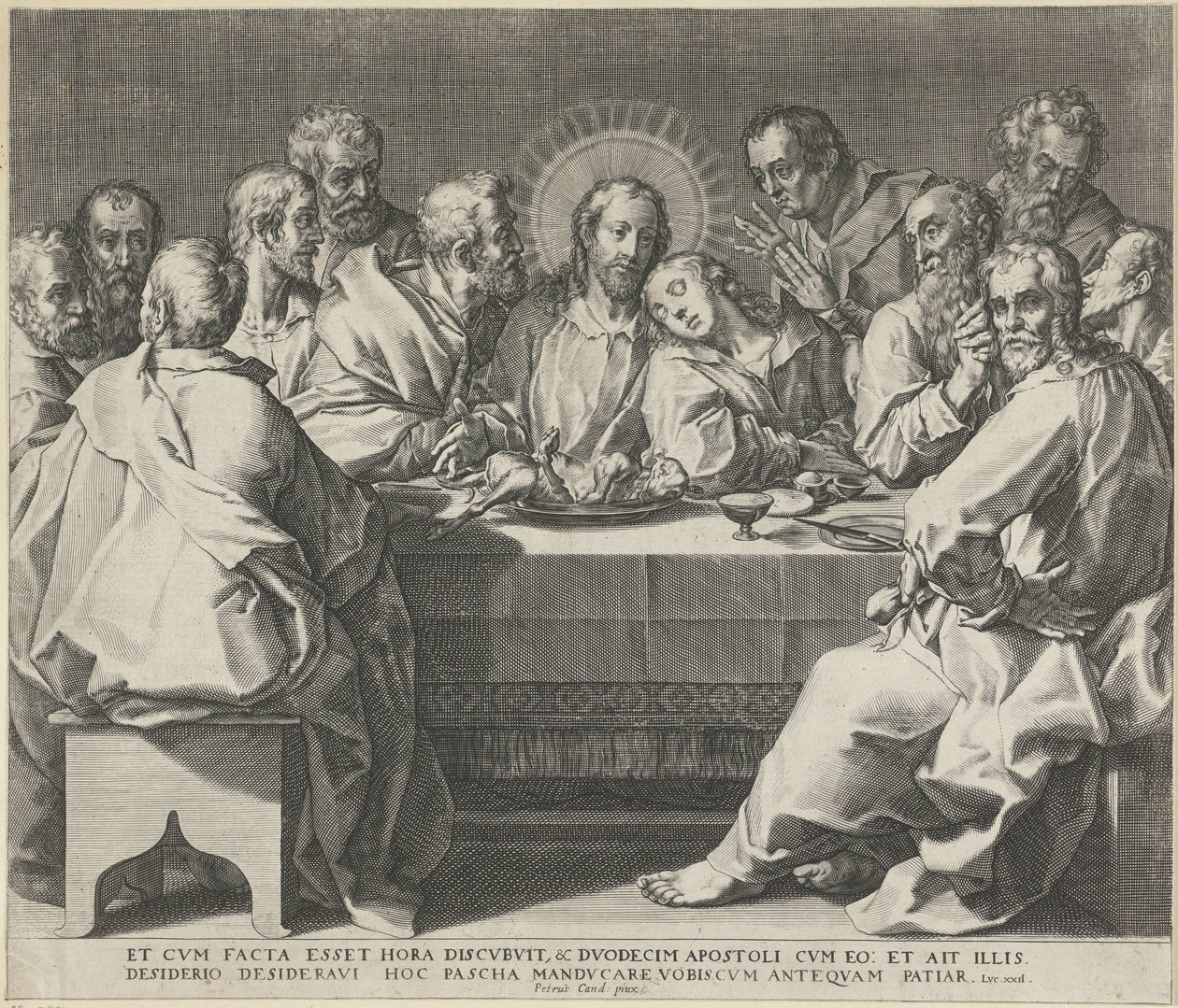 Sista måltiden av Johann Sadeler (I)