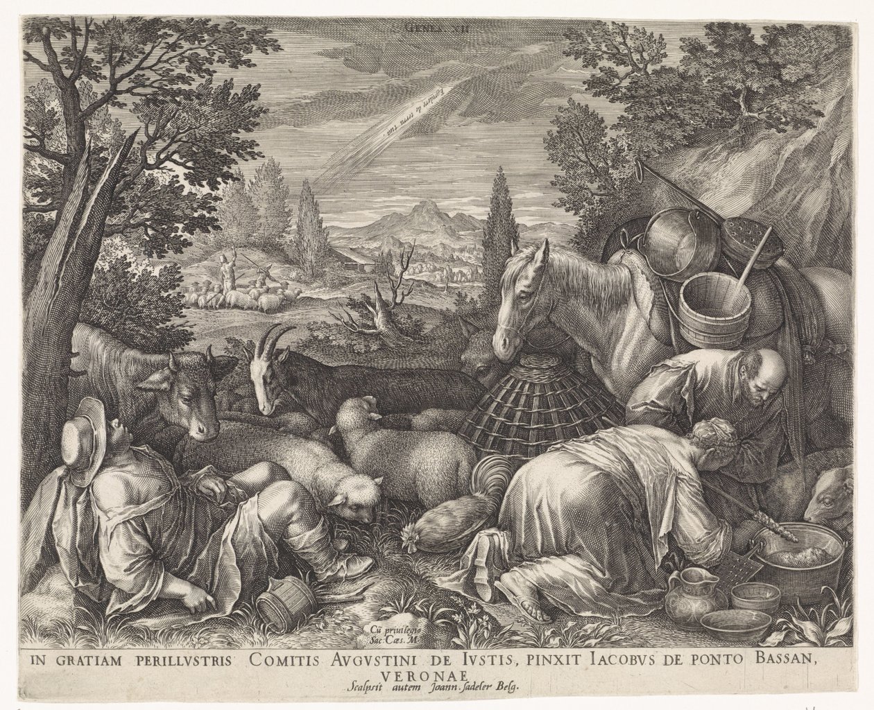 Abrahams kallelse av Johann Sadeler (I)