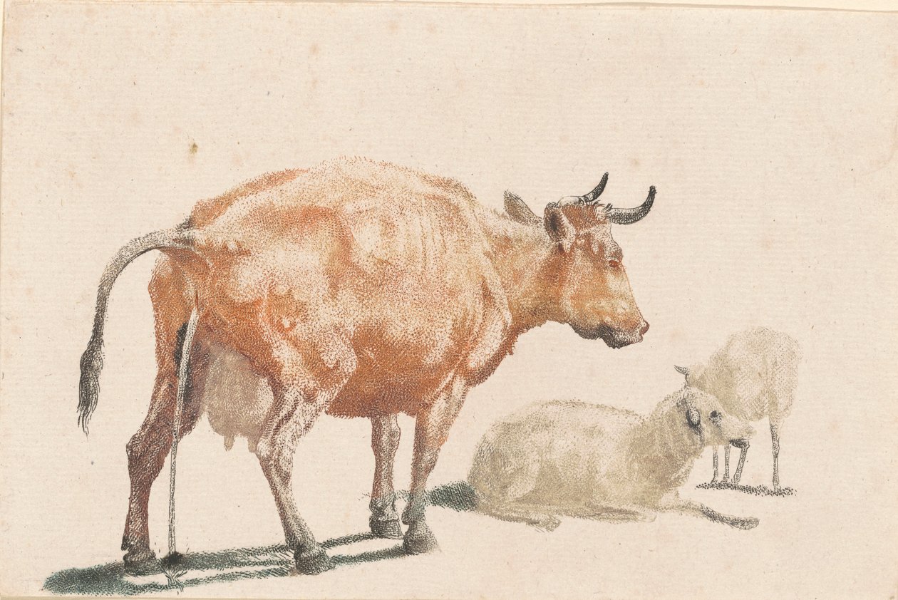 Den pissande kon, 1690-talet. av Johann Teyler