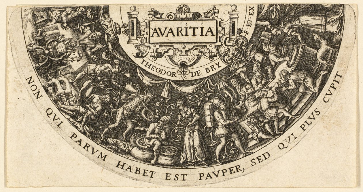 Girighet av Johann Theodor de Bry