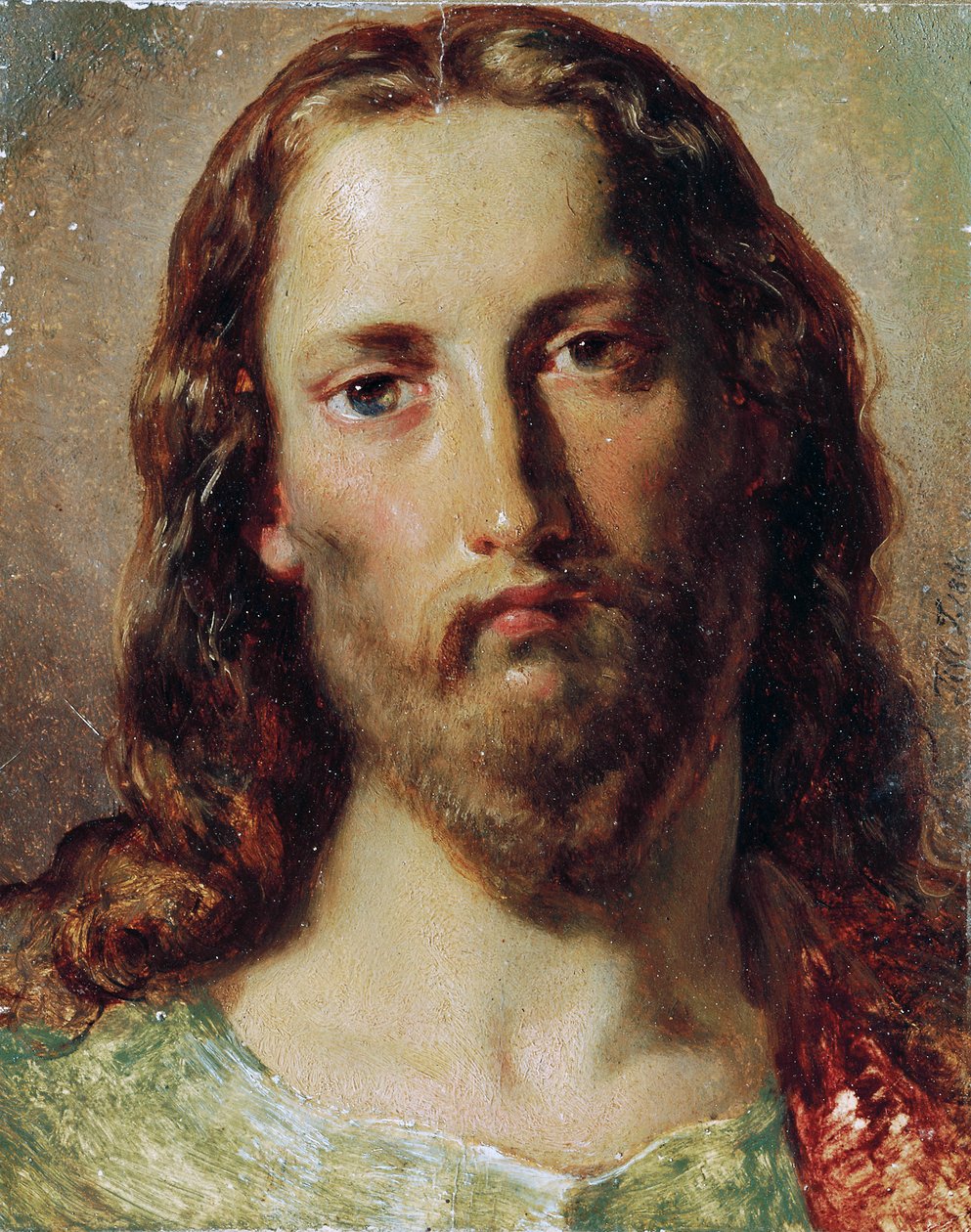 Kristus huvud av Johann  Till der Jüngere