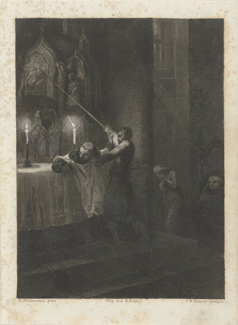Förstörelse av en altartavla av Johann Wilhelm Kaiser (I)