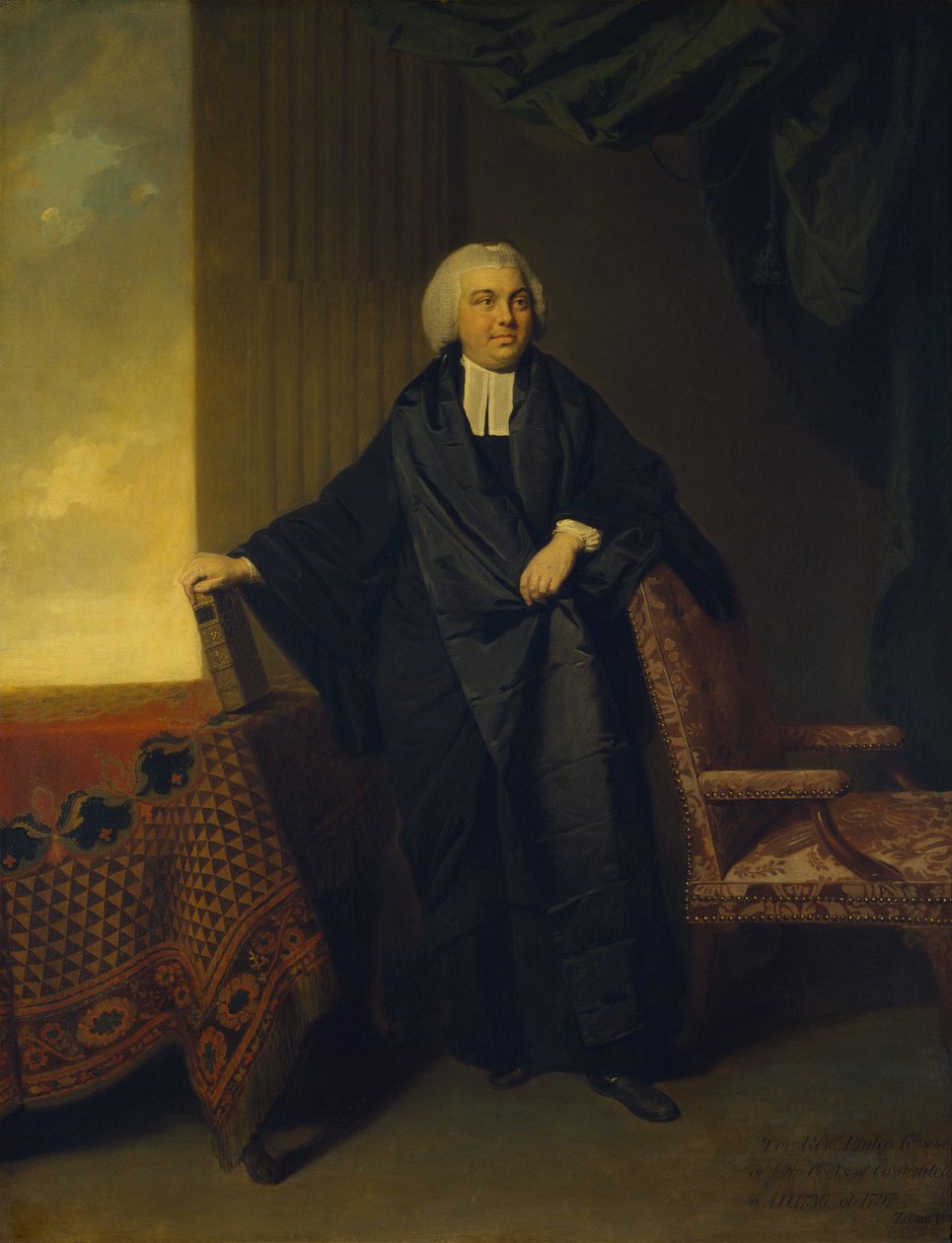 Porträtt av pastor Philip Cocks av Johann Zoffany