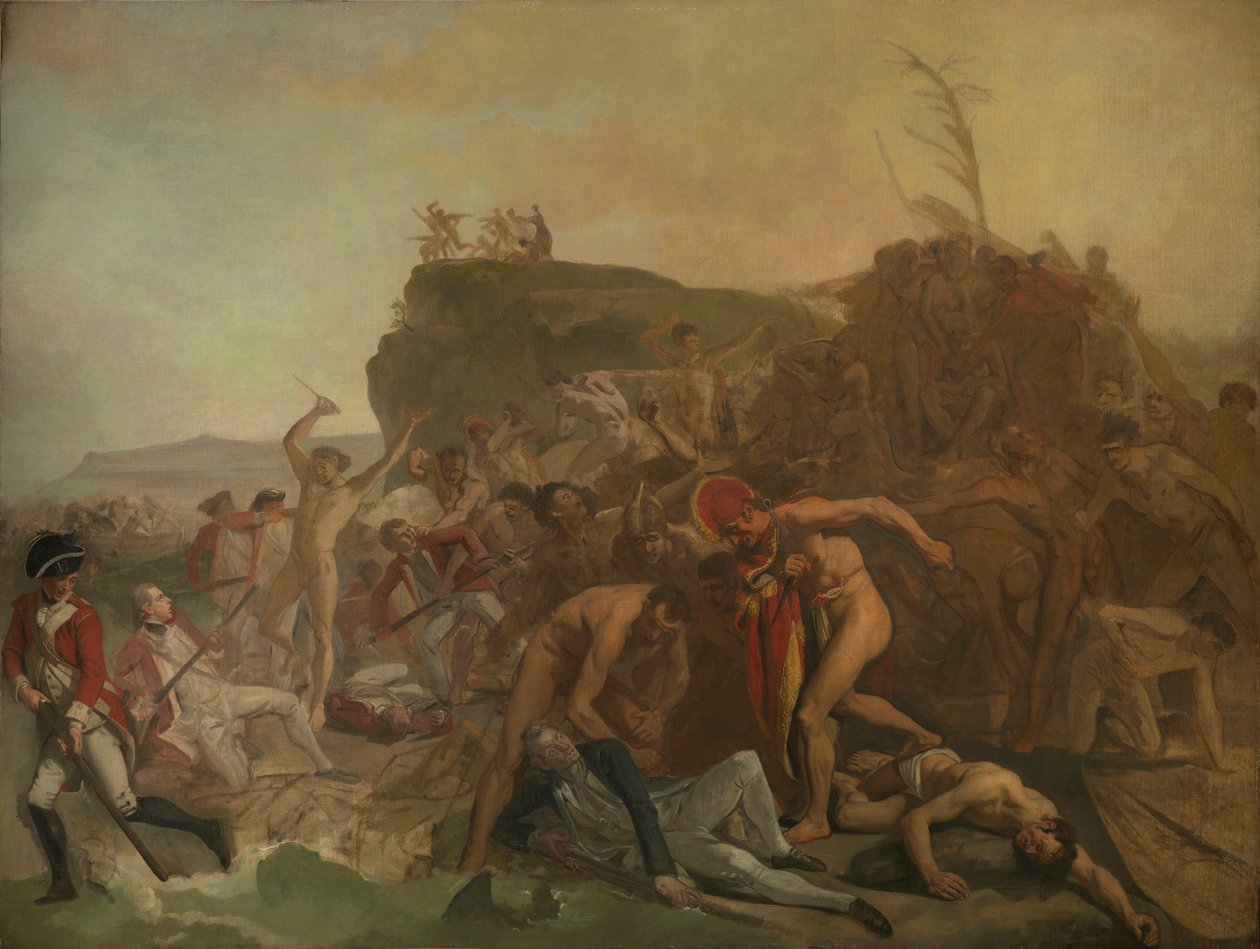 Kapten James Cooks död av Johann Zoffany