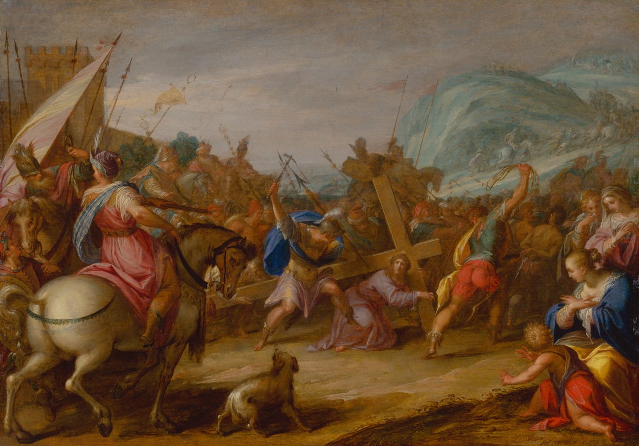 Att bära korset av Johann or Hans von Aachen