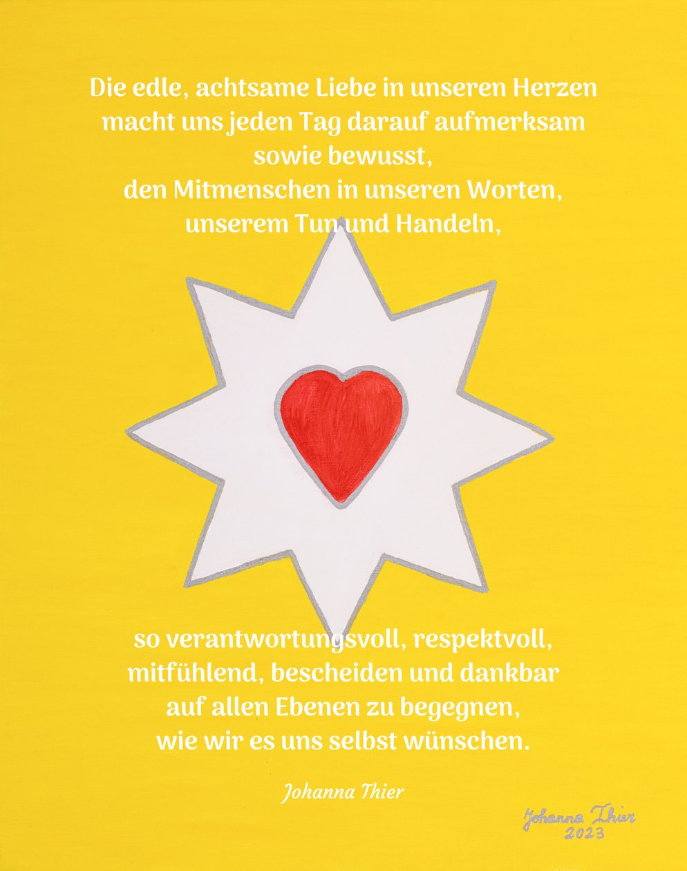The joyful heart love star - version 1 av Johanna Thier