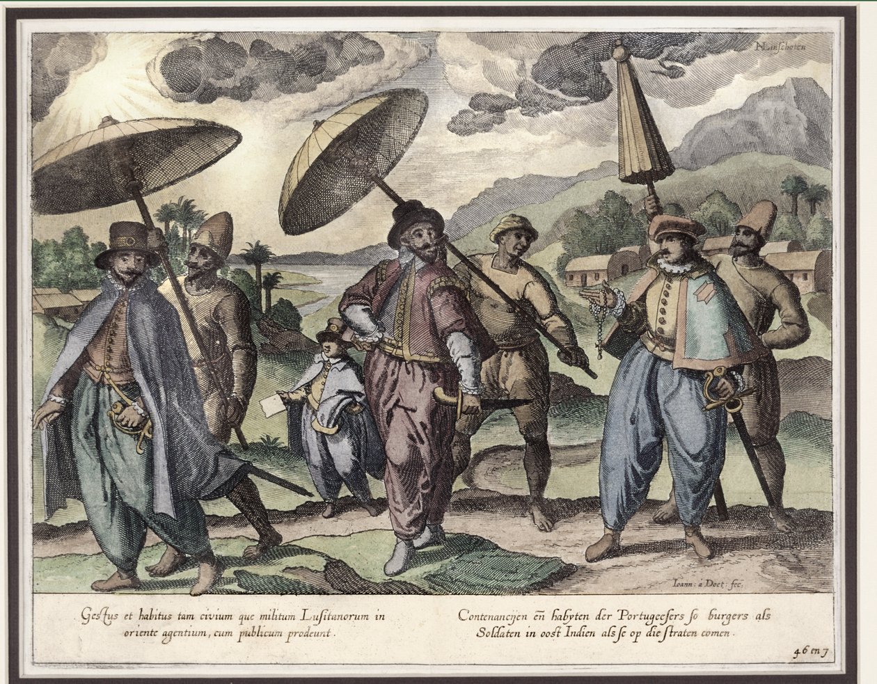 Portugisiska i Goa, illustration från 