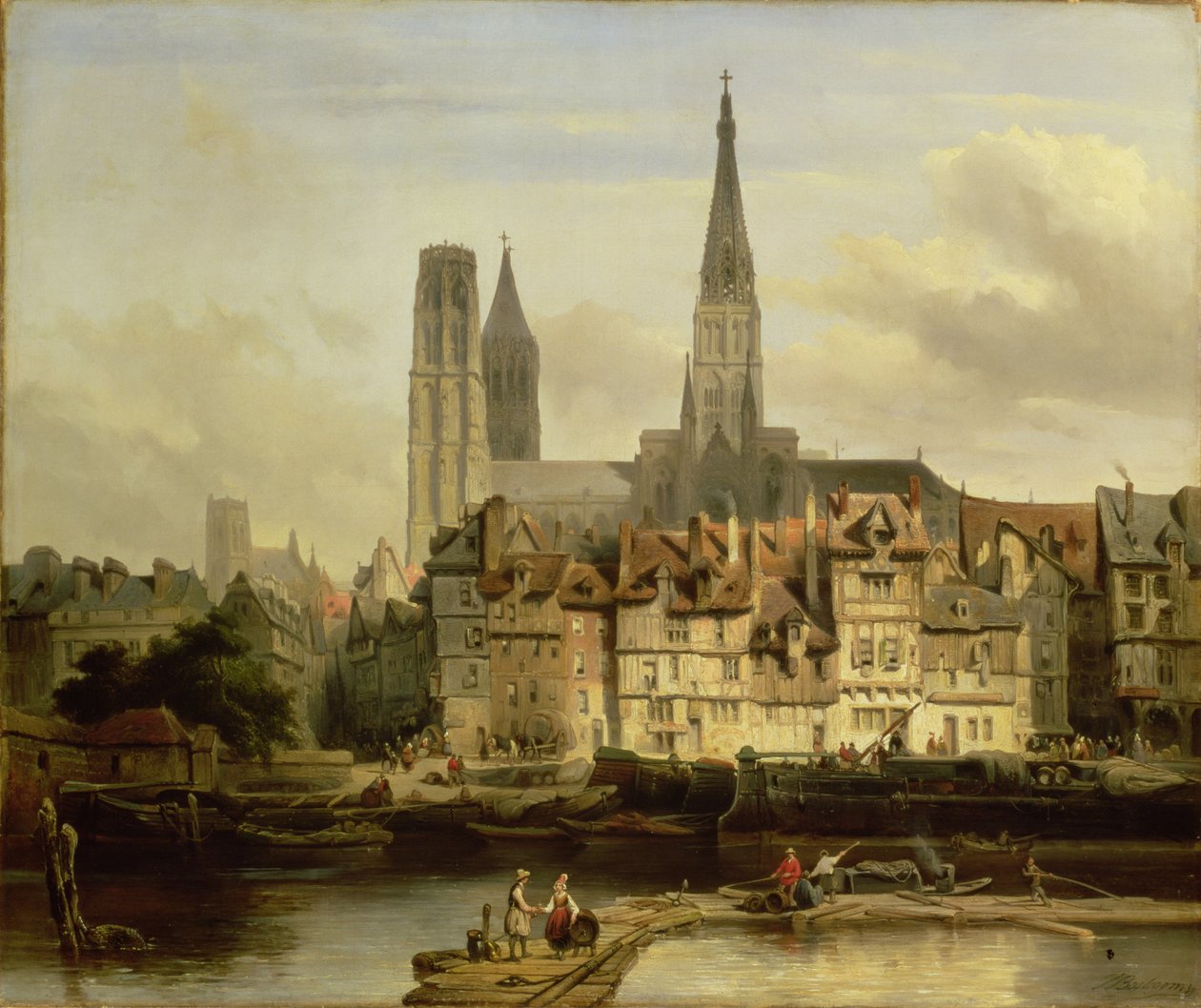 Filmad i Rouen, 1839 av Johannes Bosboom