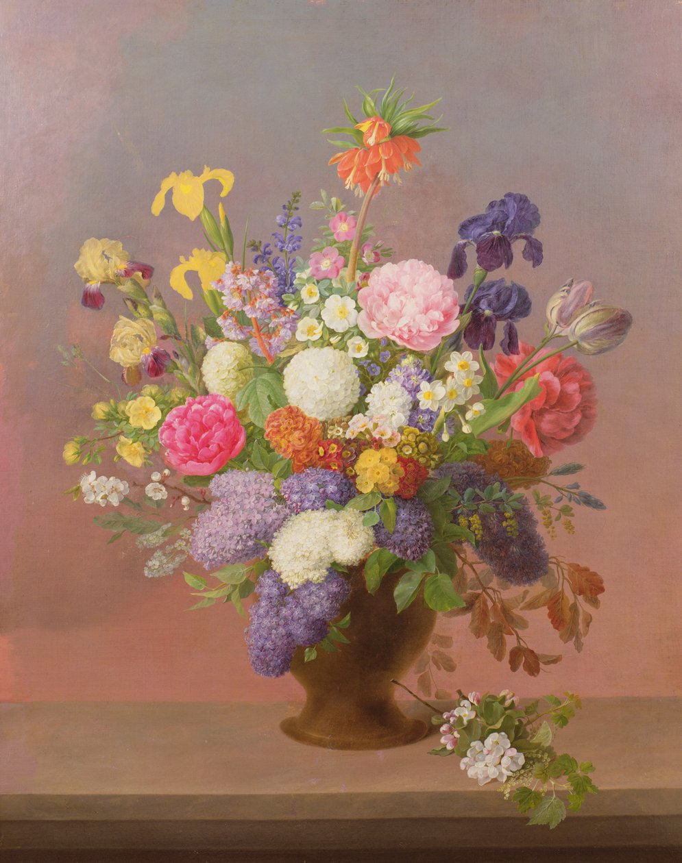 Vårblommor i en vas av Johannes Ludwig Camradt