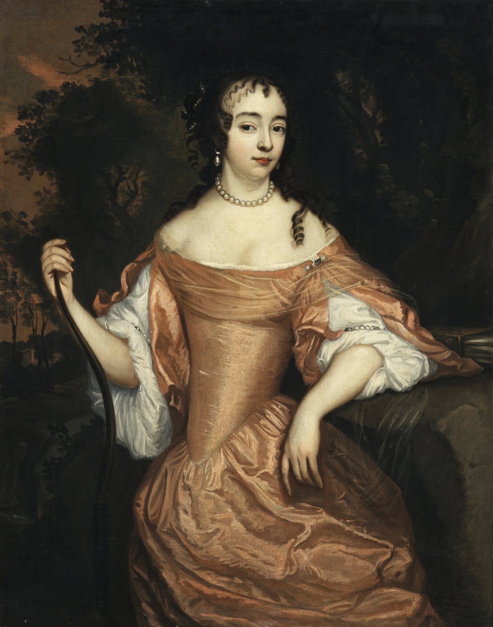 Portrait of Maria of Nassau (1642-1688) av Johannes Mytens