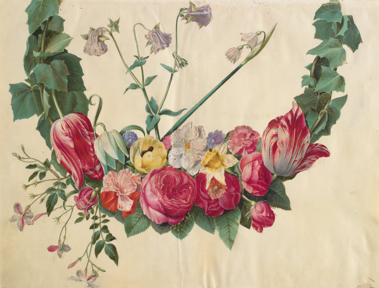 Blomsterranke av Johannes Simon Holtzbecher