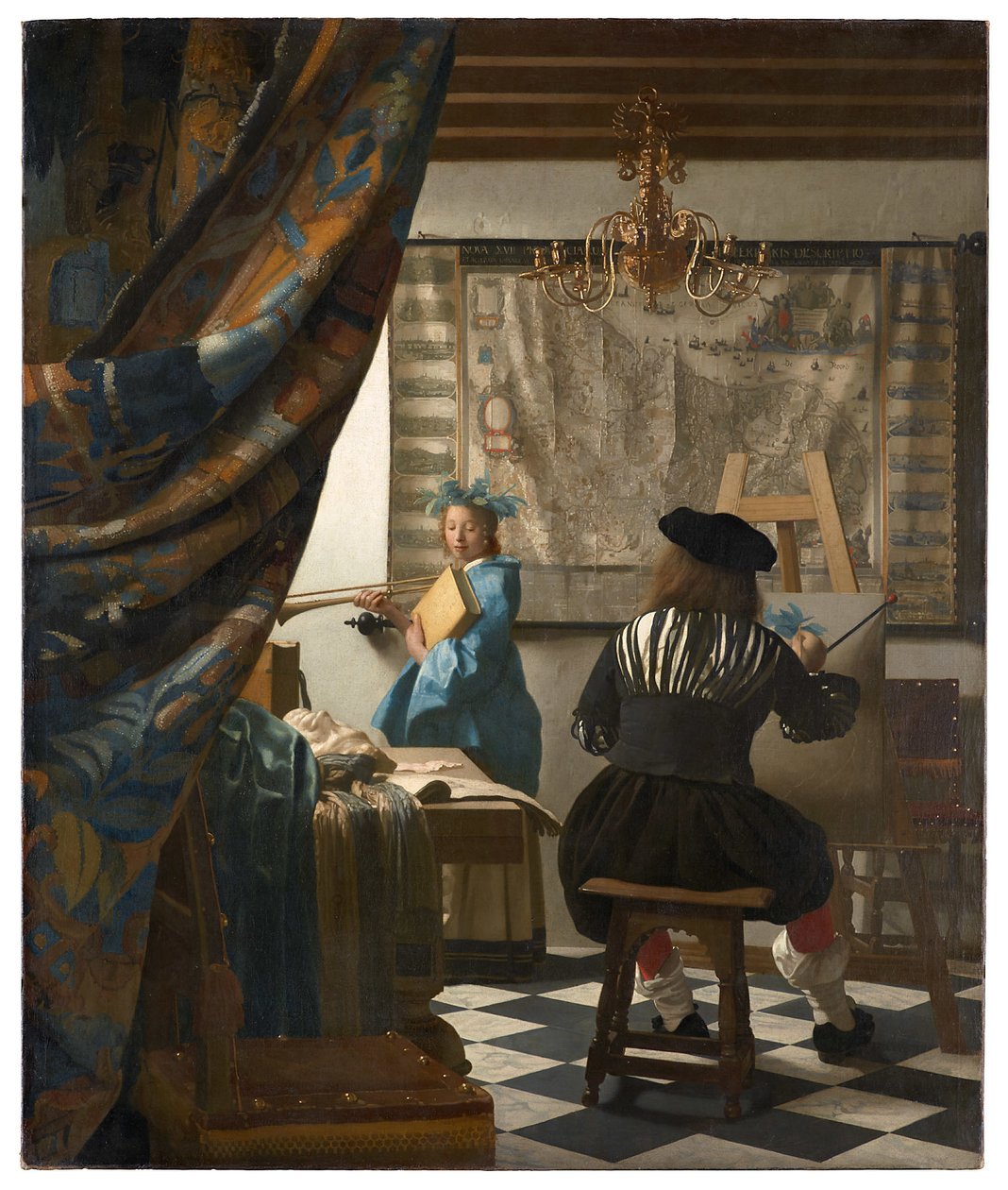 Die Allegorie der Malerei av Jan Vermeer van Delft