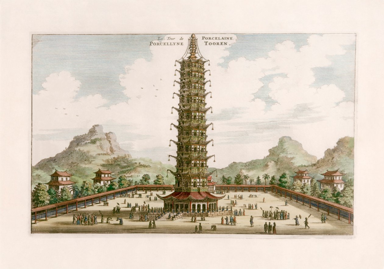 Porslinstornet av Johannes (after) Nieuhof