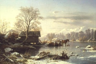 Den frusna sjön av Johannes Bartolomaus Duntze