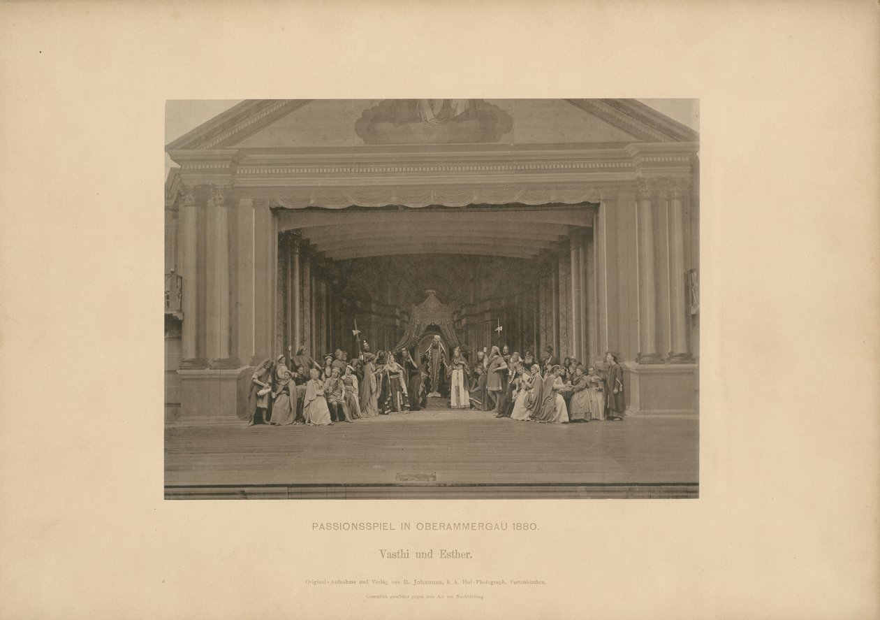 Passionsspel av Ober-Ammergau - Vasthi och Esther av Johannes Bernhard