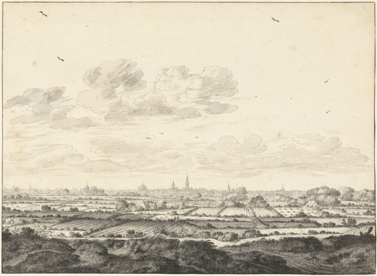 Utsikt över Middelburg av Johannes Goedaert