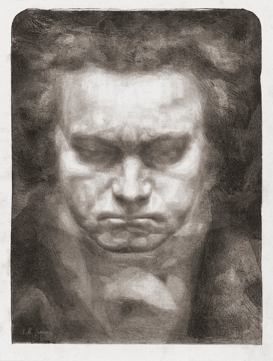 Ludwig van Beethoven, porträtt av Johannes Hendricus Fekkes