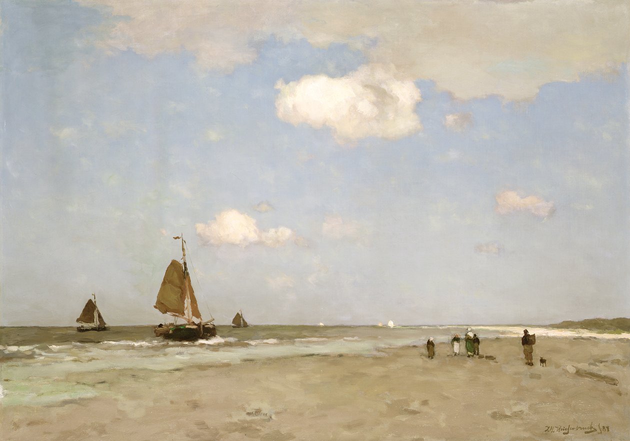Strandscen, 1887 av Johannes Hendrik Weissenbruch