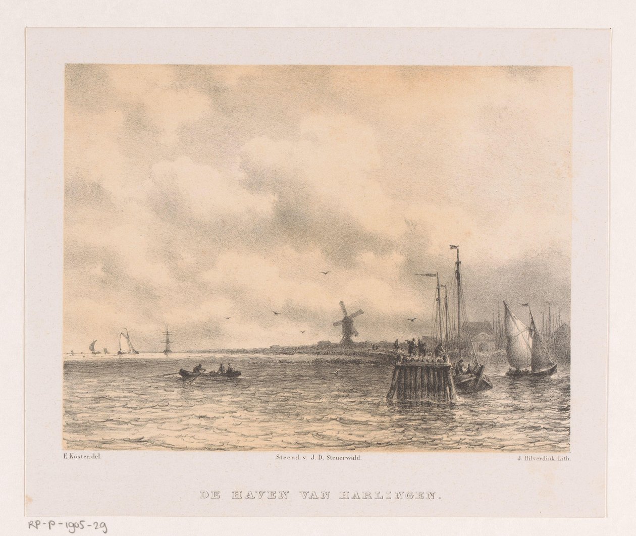 Harlingens hamn av Johannes Hilverdink