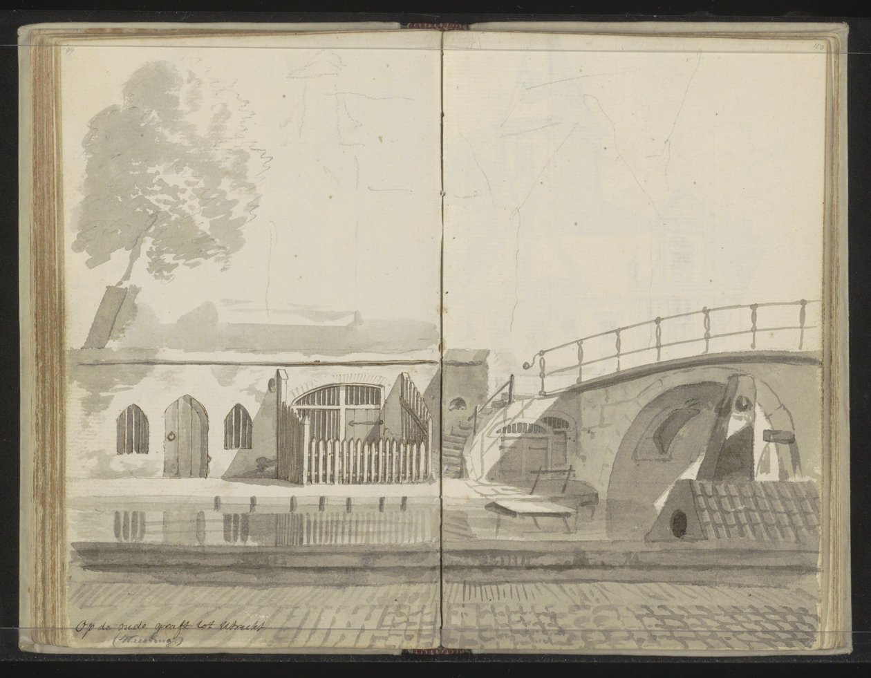 Weesbrug över Oudegracht i Utrecht av Johannes Huibert Prins