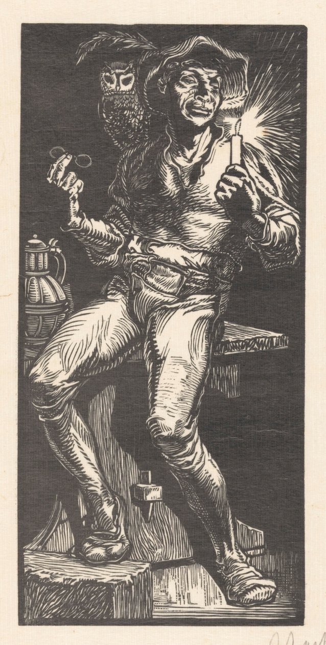 Tijl Ulenspiegel av Johannes Josephus Aarts (signed by artist)